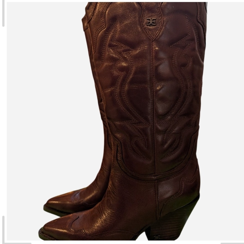 Sam Edelman Dark Brown Heeled Boots - Picture 6 of 12